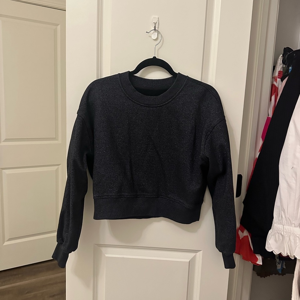Lululemon perfectly oversized cropped crew size 4